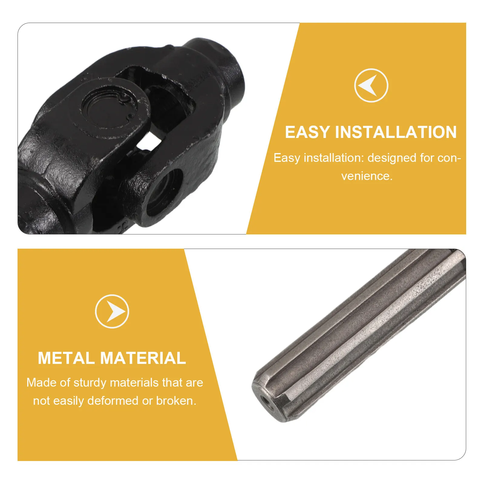 Car Door Strip Edge Trim Halloween Christmas New Year Metal Construction Black Universal Cross Shaft Joint