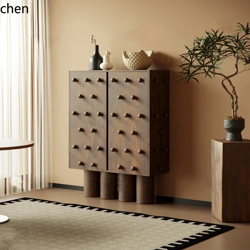 DSA  new side cabinet original abstract chest cabinet art paint engraving cupboard entrance shoe cabinet