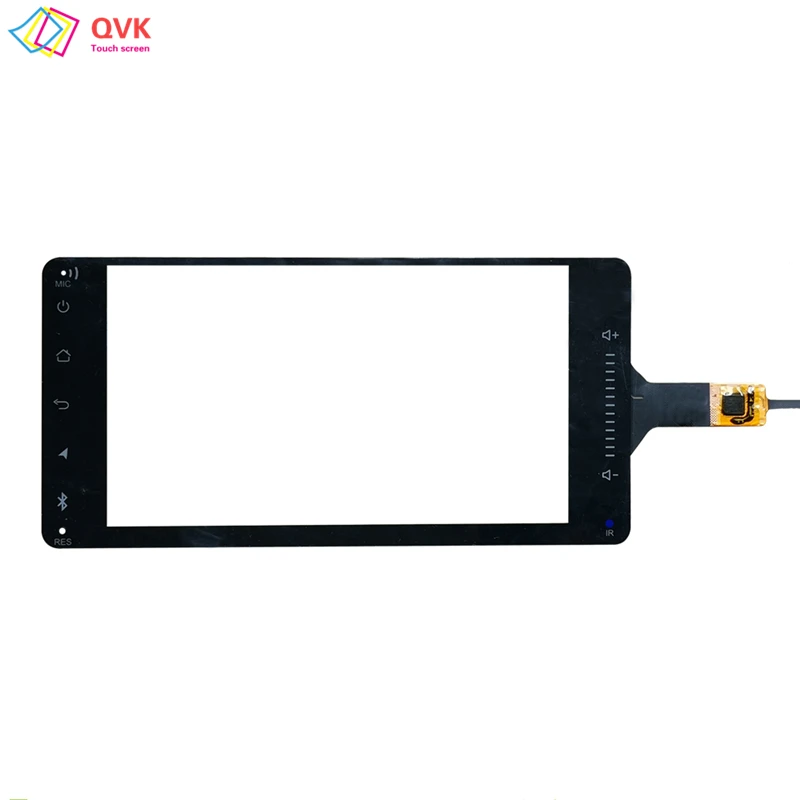 QVK 7 inch New 2.5D radio multimedia player capacitive touch screen digitizer For Central Multimidia S300 Toyota 7