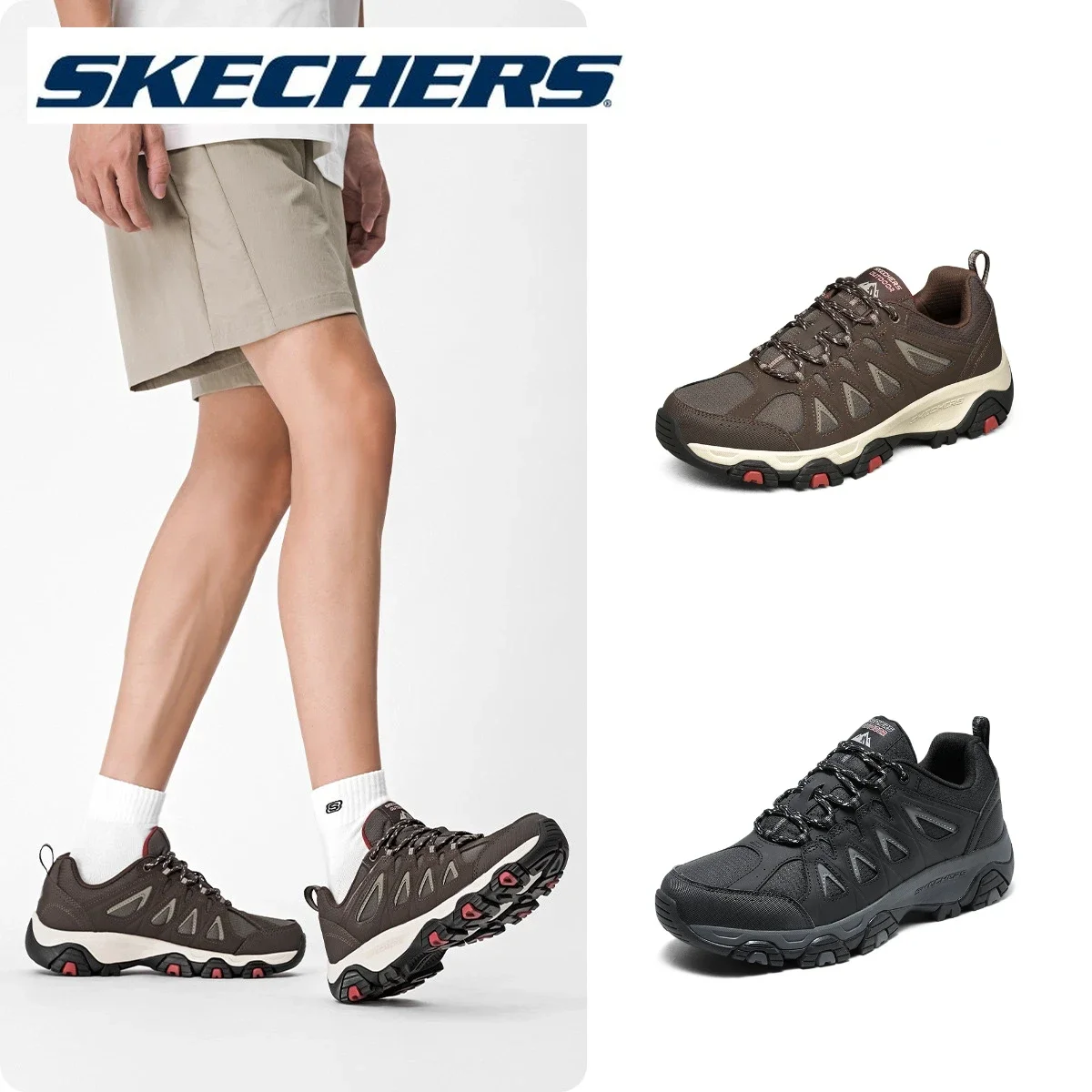 

Skechers Shoes for Men Outdoor Non-slip Trekking Hiking Shoes Mens Wear-resisting Breathable Sports Shoes botas tacticas hombre