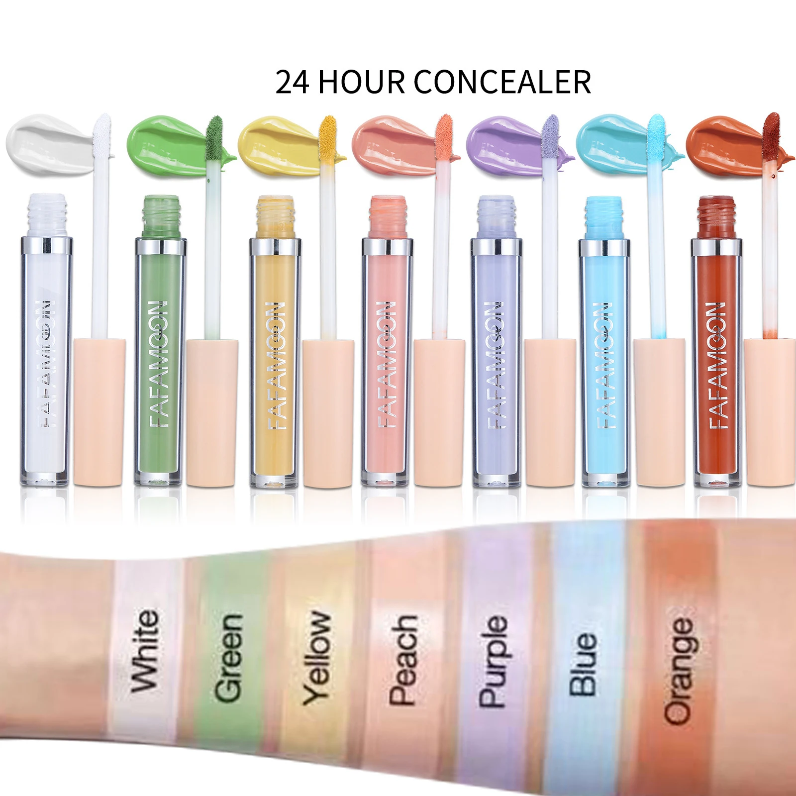 Liquid Concealer Face Contour Dark Circle Cover Makeup Face Foundation Concealer Correcting Skin Color Women Beauty Maquiagem