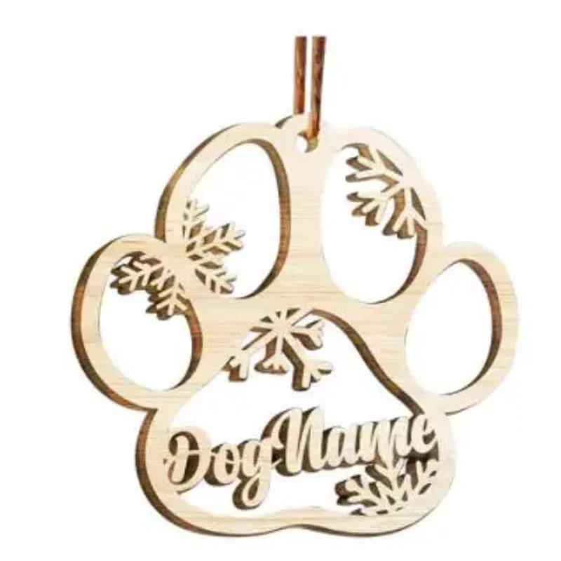 Custom Christmas Gifts, Wooden Snowflake Hanging Ornaments, Home & Car Decorations, Christmas Holiday Decor