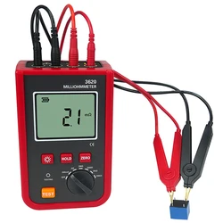 ETCR3620 miliohmetro portátil 1.2A 20kΩ DC probador de resistencia de bajo valor precisión método de 4 cables AC/DC Detector de 2 canales