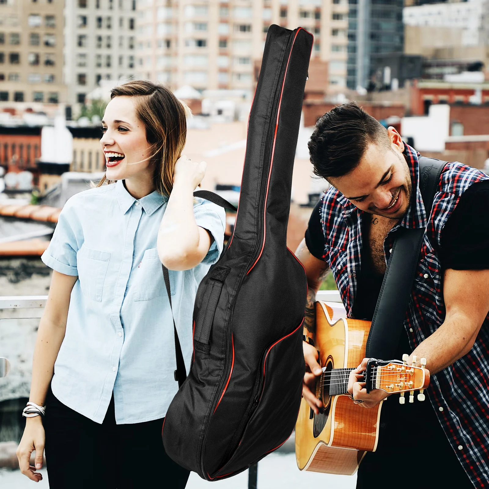 

Oxford Cloth 41 Inch Guitar Bag Waterproof and Durable Carry Pouch Simple Fashion Design Suitable for All Ages