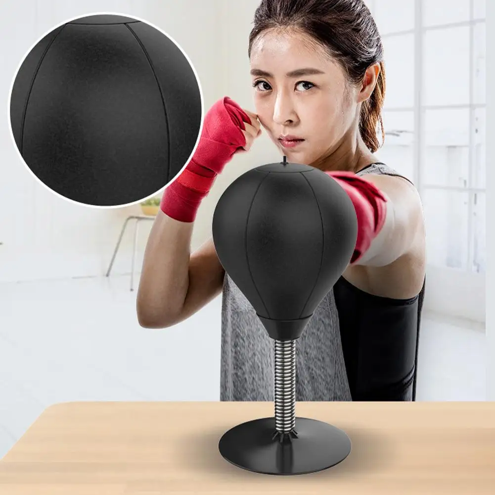 Desktop Punching Bag Ball With Suction Cup Table Boxing Boxing Speed Tool Training Adult Children Relief Exercising Stress B3N2