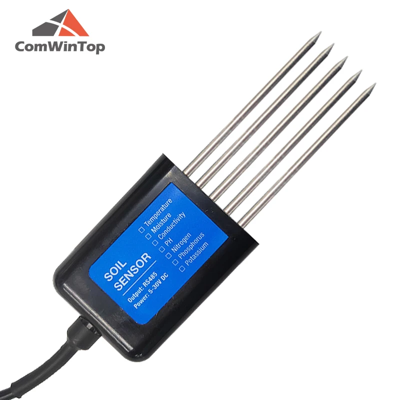 Soil Moisture Temperature Humidity EC PH NPK Sensor with optional 4-20mA 0-5V RS485 output