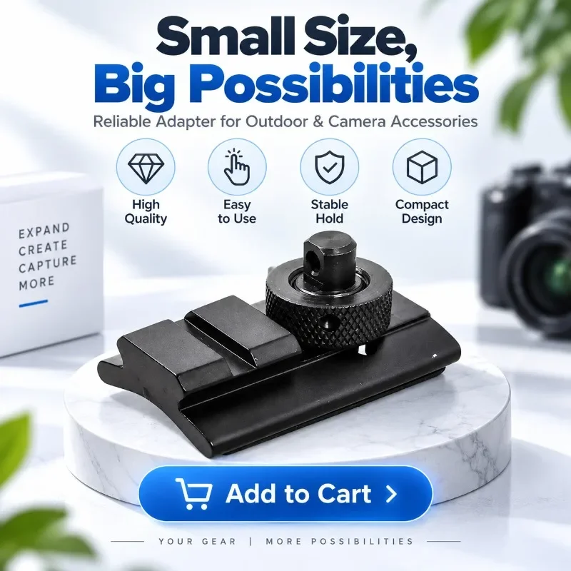 20mm Track Installation Connector Tripod Adapter Outdoor Portable Connection Bracket Parts
