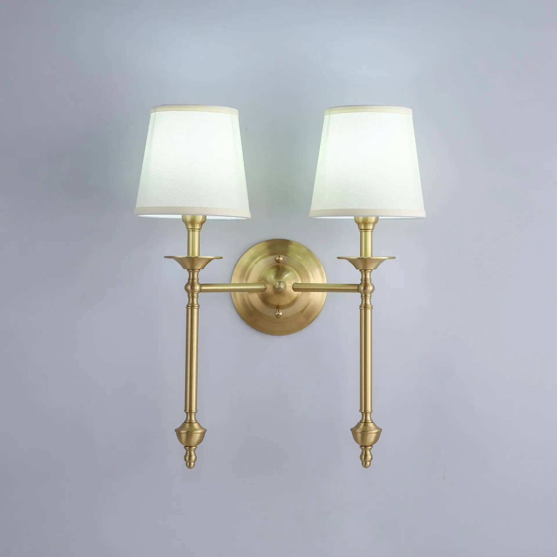 Todo cobre, estilo americano, lámpara de pared, moderna, minimalista, dormitorio, lámpara de noche, hotel, sala de estar, fondo