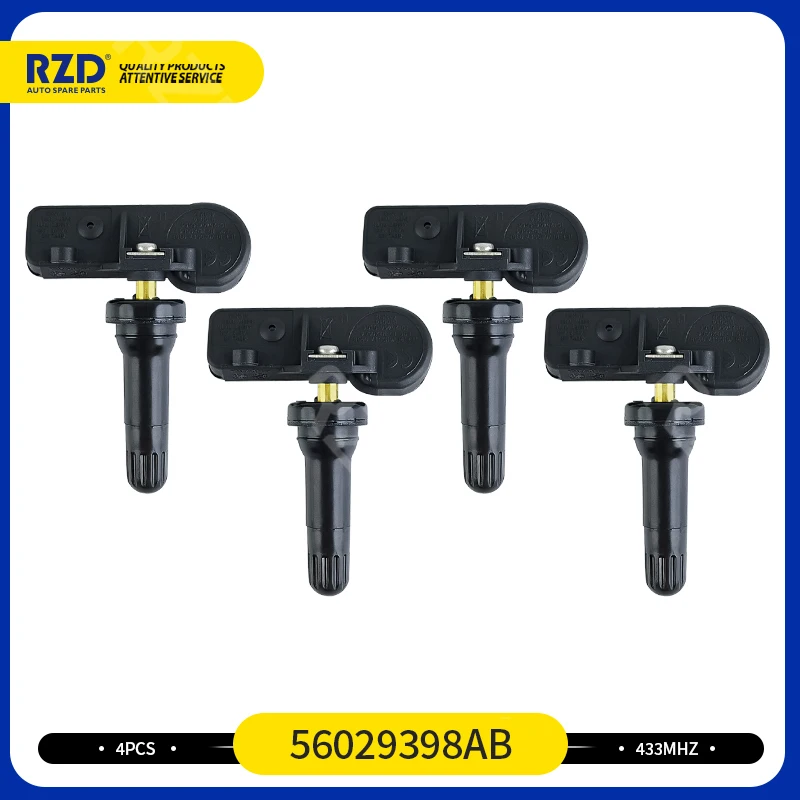 

New 56029398AB 433MHz Tire Pressure Sensor TPMS For Dodge Ram Challenger Chrysler 300 Jeep Grand Cherokee Fiat 500 56029398AA