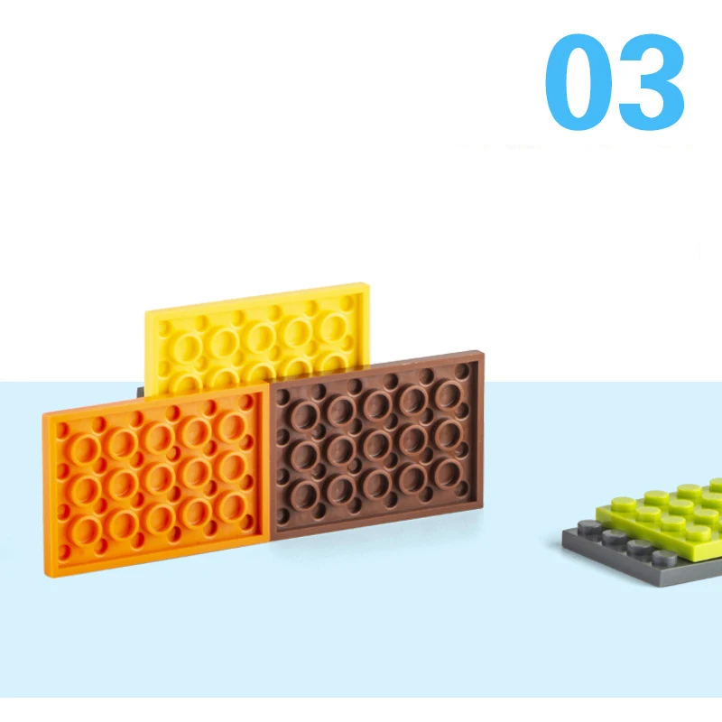 14 Pz Mattoni Accessori Classici Piastra 4x6 Piccolo Building Block 4*6 Piastra di Base Compatibile Principali Marche 3032 STEM Giocattolo Educativo