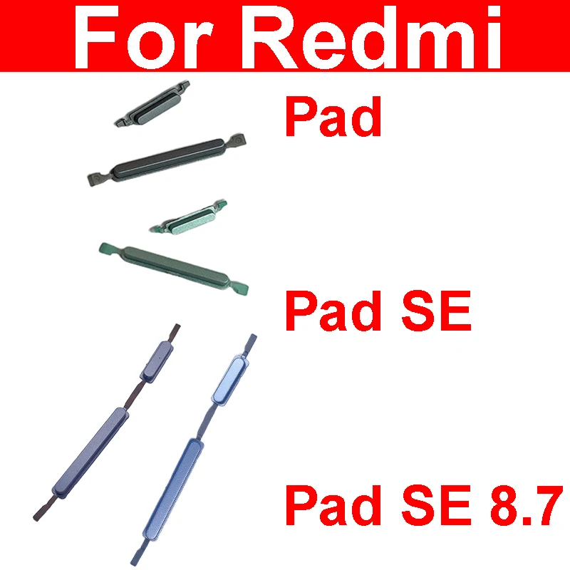 

Боковая кнопка питания планшета, лента для Xiaomi Redmi Pad Pad SE 8,7, 11,0 дюймов, переключатель громкости, боковая кнопка, запасные части