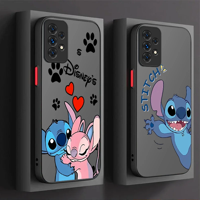 Lovely Disney Stitch Case For Samsung Galaxy A16 A53 A54 A34 A24 A06 A05 A05S A13 A23 A33 A73 A72 A52S A52 A32 A22 A12 TPU Cover