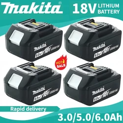 100% Original 6Ah/5Ah/3Ah for Makita 18V battery BL1860b BL1860 BL1850B BL1850 BL1840b BL1830b Replacement lithium battery