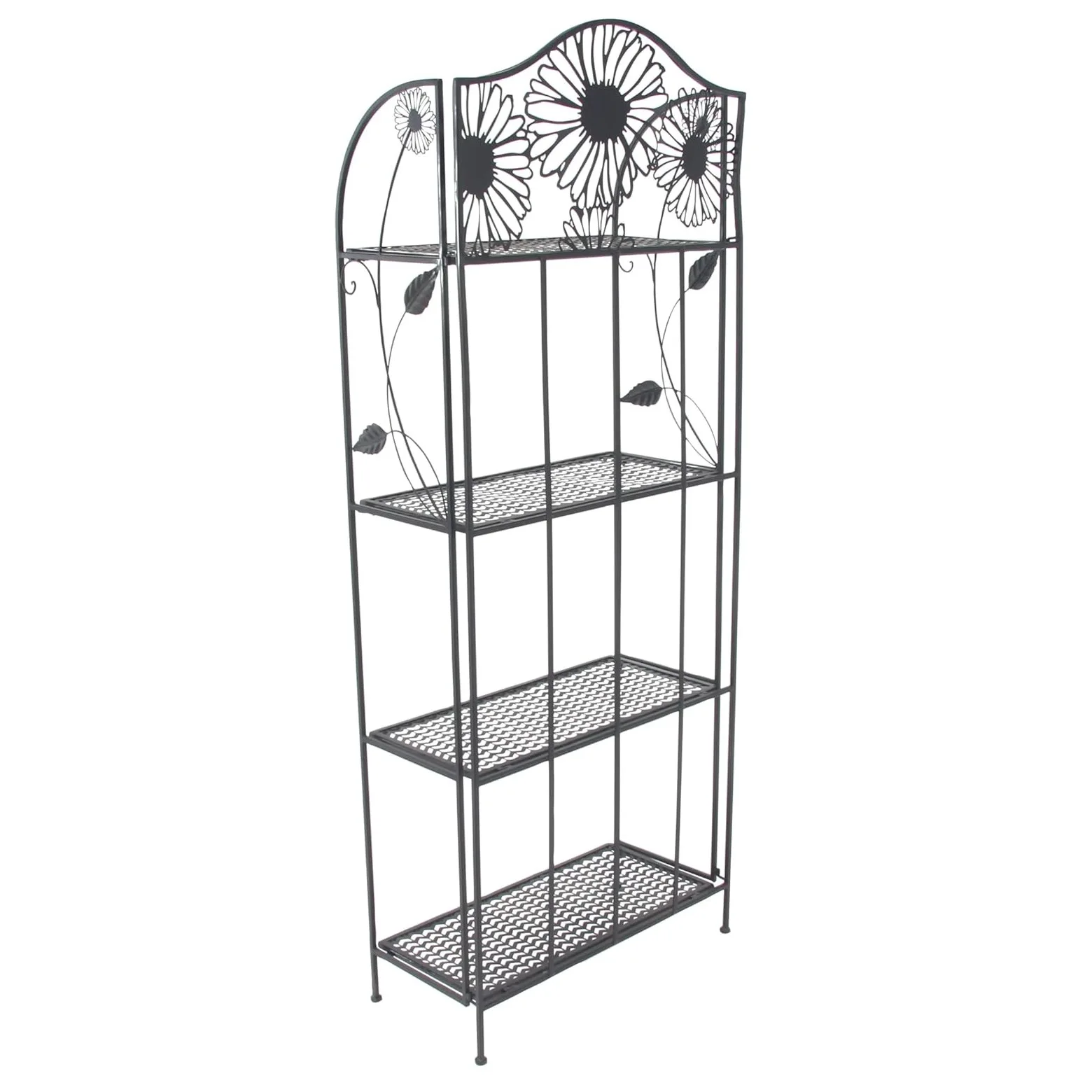 

Small flower decorative wrought iron rack European 4-layer wrought iron rack Indoor vertical rack