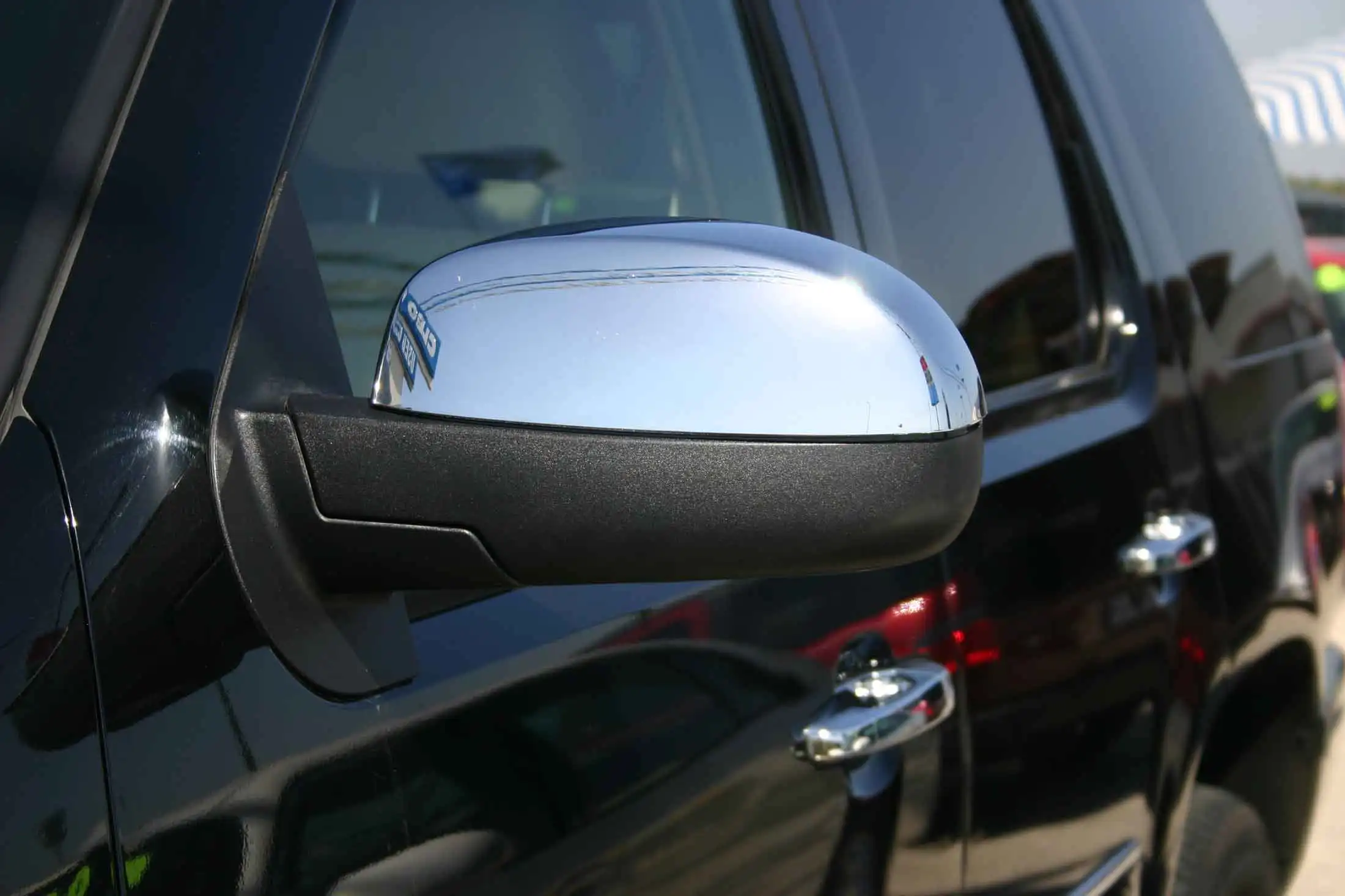 Chrome Side Mirror TOP Half Cover For 07-13 Silverado Suburban Tahoe Sierra Yukon Cadillac Escalade