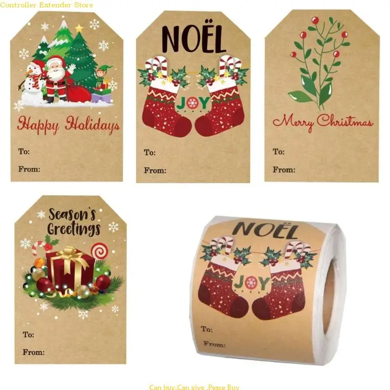 

Self-Adhesive Christmas Name Labels for Christmas Present Box Candy Bag