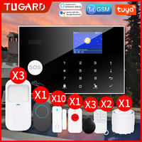 Burglar Alarm System Wireless GSM WiFi Kit with Tuya App Control for Home Apartment Security  Compatible with alexa smart home