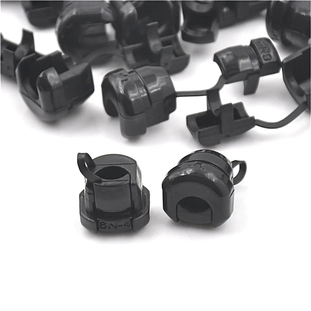 Black 20pc 6N-4 Strain Relief Bushing SJT 18AWG T=0.5~1.6mm Nylon Wholesale