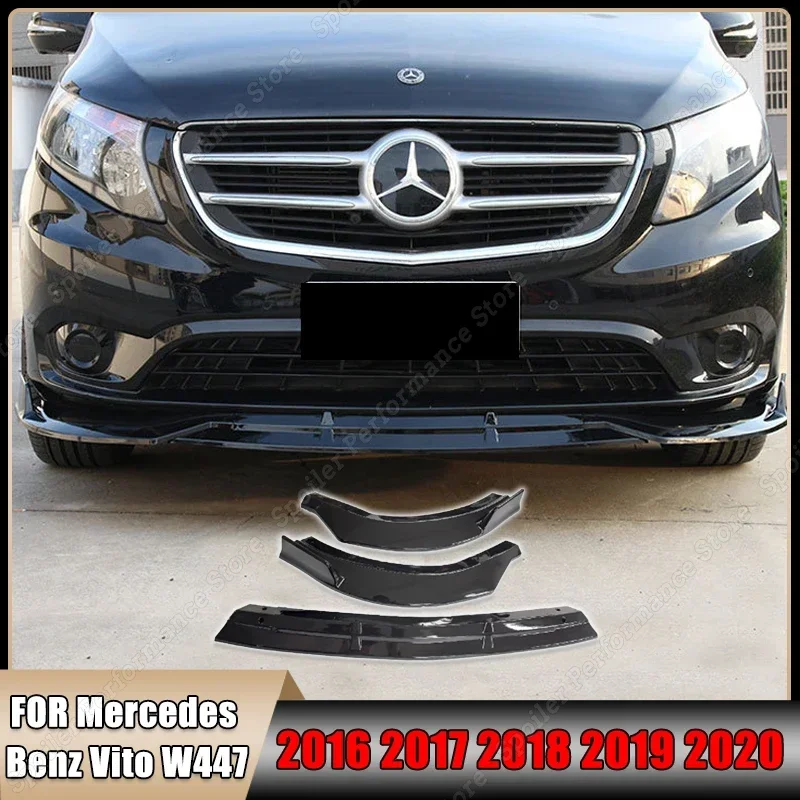 

For Mercedes Benz Vito W447 2016 2017 2018 2019 2020 Car Front Lip Bumper Splitter Spoiler Diffuser Body Kits Tuning Accessories