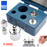 5-500g Chrome Plating Calibration Gram Scale Weights Set for Digital Scale Balance Laboratory Scale Calibration Weight sets