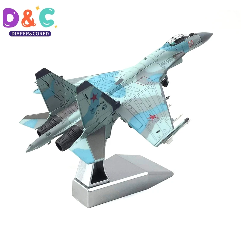 

Diecast Metal Alloy 1/100 Scale Russian SU-35 Fighter Airplane Aircraft Replica Model SU-35 Plane Model Toy For Collection