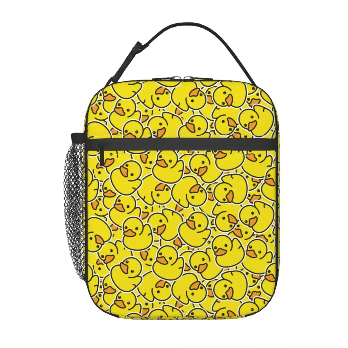 Cartoon Yellow Duck Pattern Thermal Insulated Lunch Bag for Travel Portable Food Container Bags Thermal Cooler Lunch Boxes