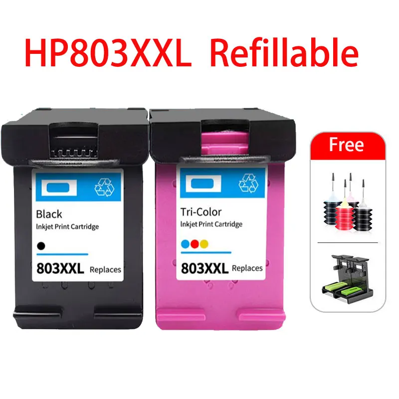 

Совместимый многоразовый картридж для замены принтера HP803 HP803XL 803XXL Officejet 3830 3831 3832 3833 3834 4650 4652