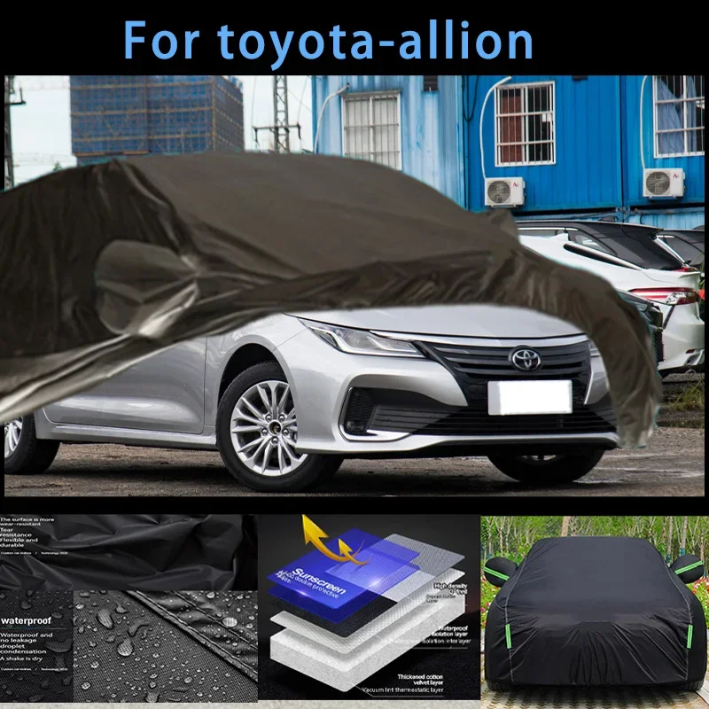 

For toyoya-allion Outdoor Protection Full Car Covers Snow Cover Sunshade Waterproof Dustproof Exterior Car accessories