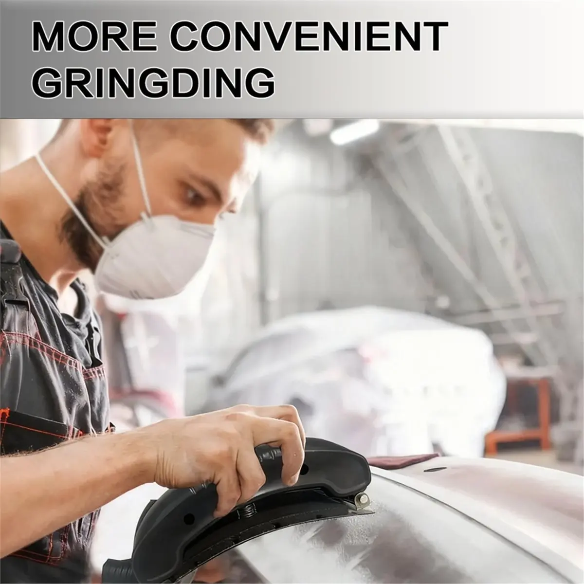 

Регулируемая изогнутая ручная нажимная доска, инструмент для полировки краски 70x198 мм, многофункциональный инструмент для кузова автомобиля [2026 MOCC]