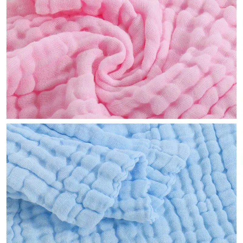 5pcs/lot Baby Handkerchief Gauze Baby Bibs Square Baby Face Towel 30x30cm Muslin Cotton Infant Face Towel Wipe Cloth