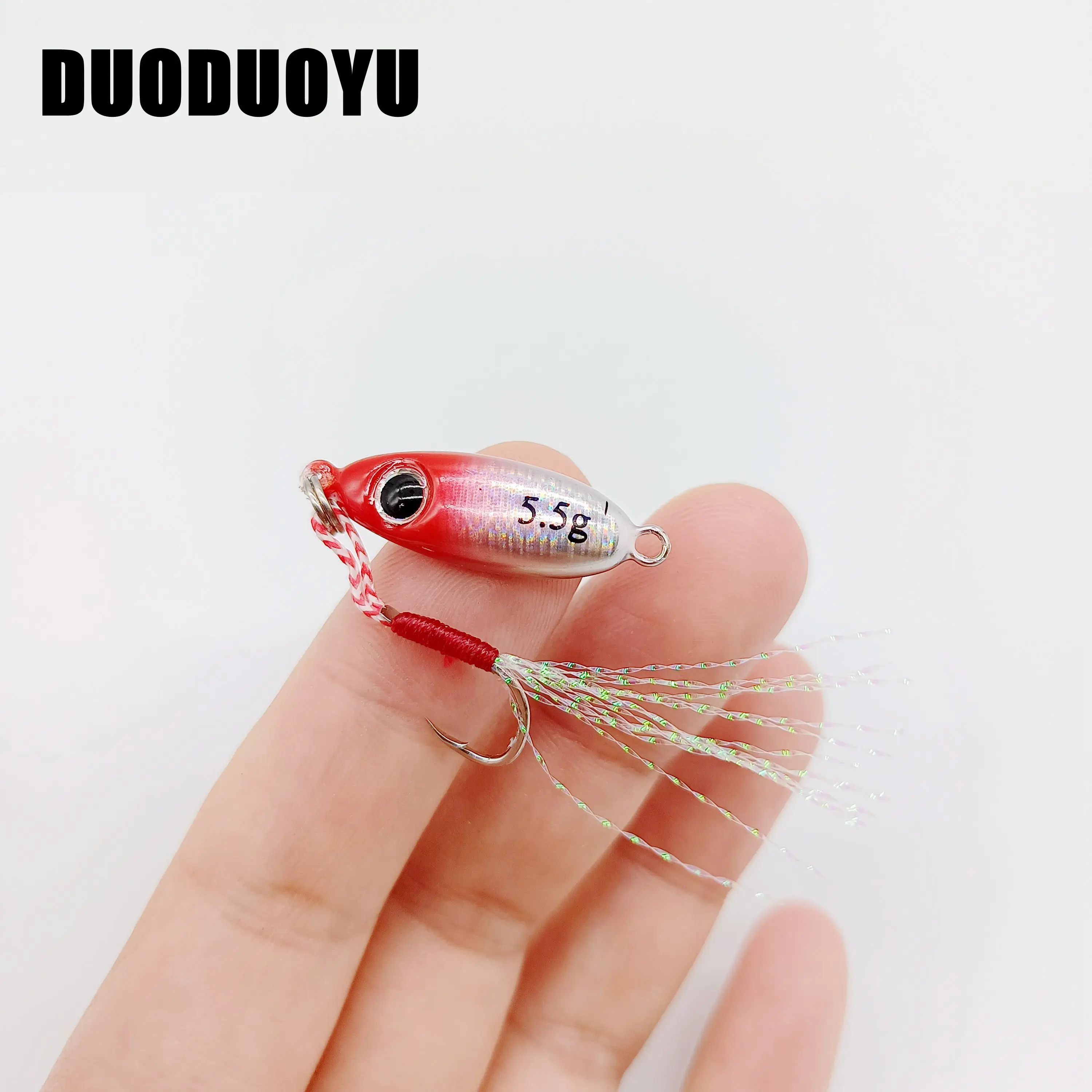 DUODUOYU 5 Stück/Box 5,5g/7,5g/10g/14g/17g/21g Mikro-Metall-Jig Angelköder Jigging-Löffel Künstlicher Köder Angelzubehör – Detail 2