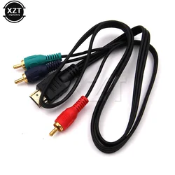 3ft 1m HDMI-compatible Male to 3 RCA Video Audio AV Adapter Cable 3RCA Stereo Converter Component for TV Set-Box DV DVD PC