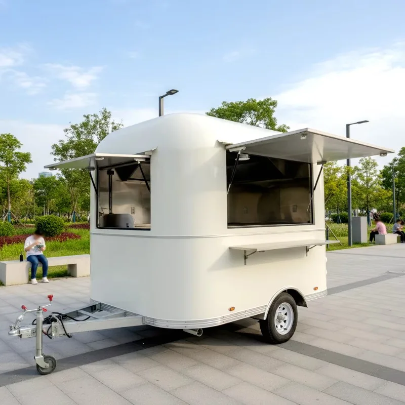 Low Budget Food Trailer for Sale Mobile Coffee Trailer Mini Snack Food Truck Customized Coffee Cart for Events Manufacturer OME