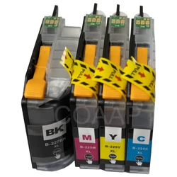 4x Compatible Brother 225 227 LC225XL LC227XL ink cartridge for DCP-J4120DW MFC-J4420DW MFC-J5320DW MFC-J4625DW Printer