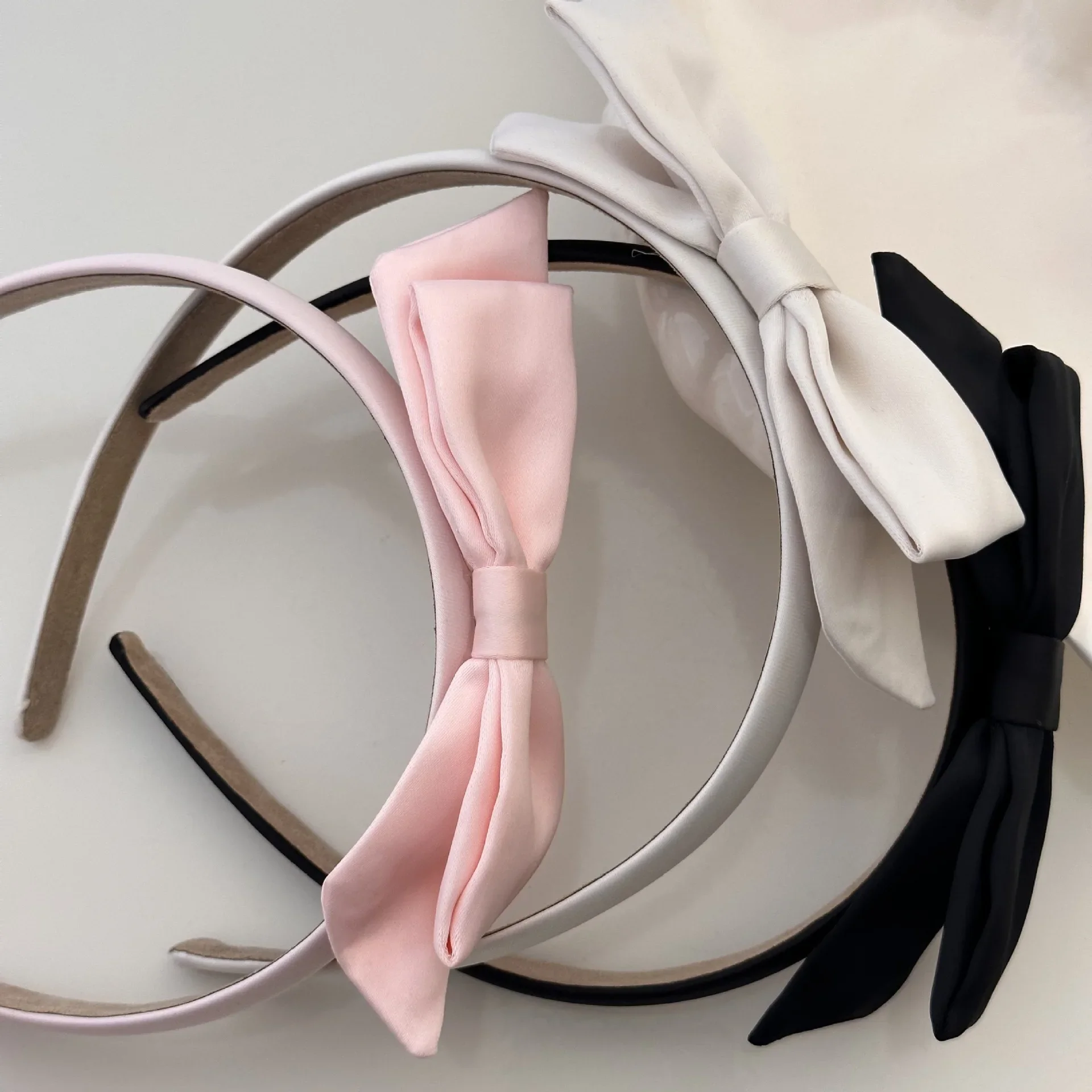 Headbands for women girl korean hair accessories band bow sweets popular leading fashion hoop kpop Gift new in Ribbon fascinator