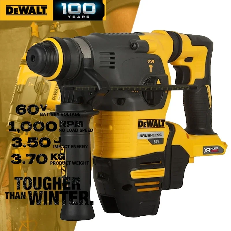 DEWALT DCH333 Rotary Hammer 60V FLEXVOLT Brushless Cordless Hammer Drill 3-Mode 1000RPM SDS-Plus Dewalt Power Tools DCH333B