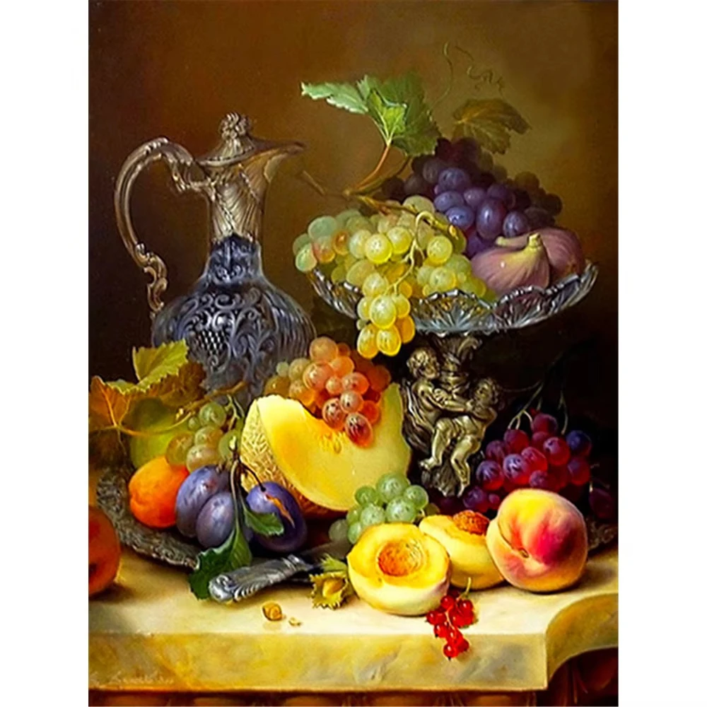 

Fruit Still Life 500/1000/1200/2000 PCS Jigsaw Puzzles Challenging Family Activity Games for Gameroom Bedroom Gifts