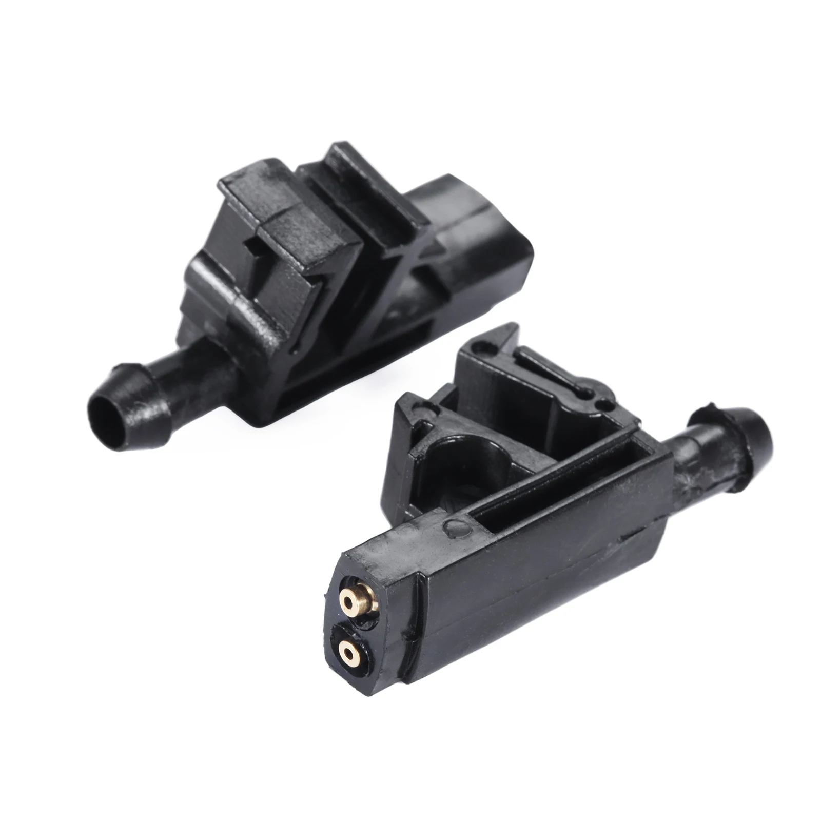 2 Pcs 6438A0 Front Wiper Washer Jet Nozzle Spray Liquid Hood For