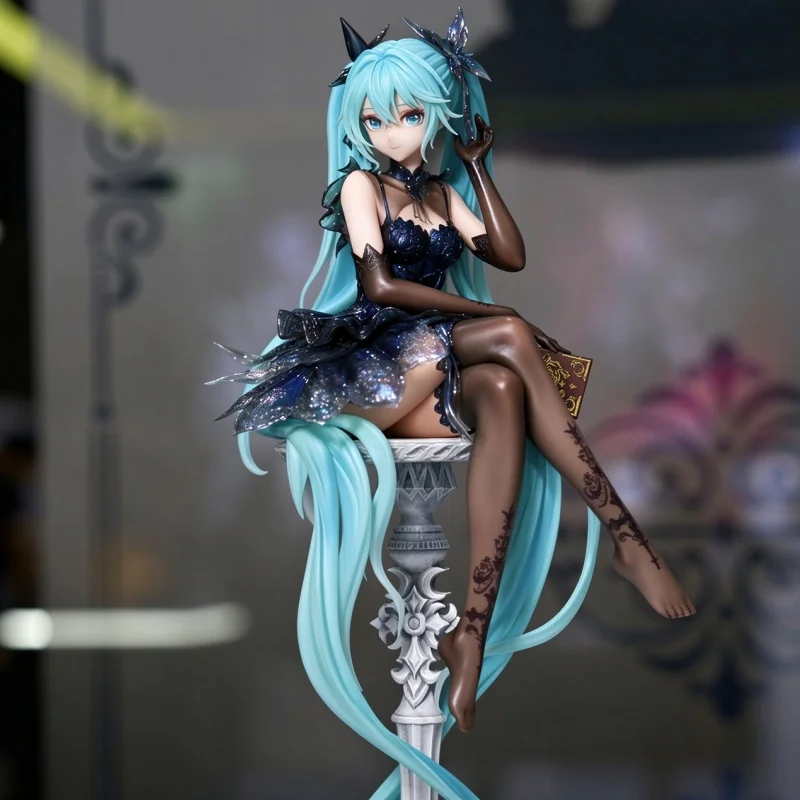 アニメ「初音ミク-eternal-night」未完成フィギュア、麺置きフィギュア、卓上オーナメント、コレクション、サプライズ誕生日プレゼント