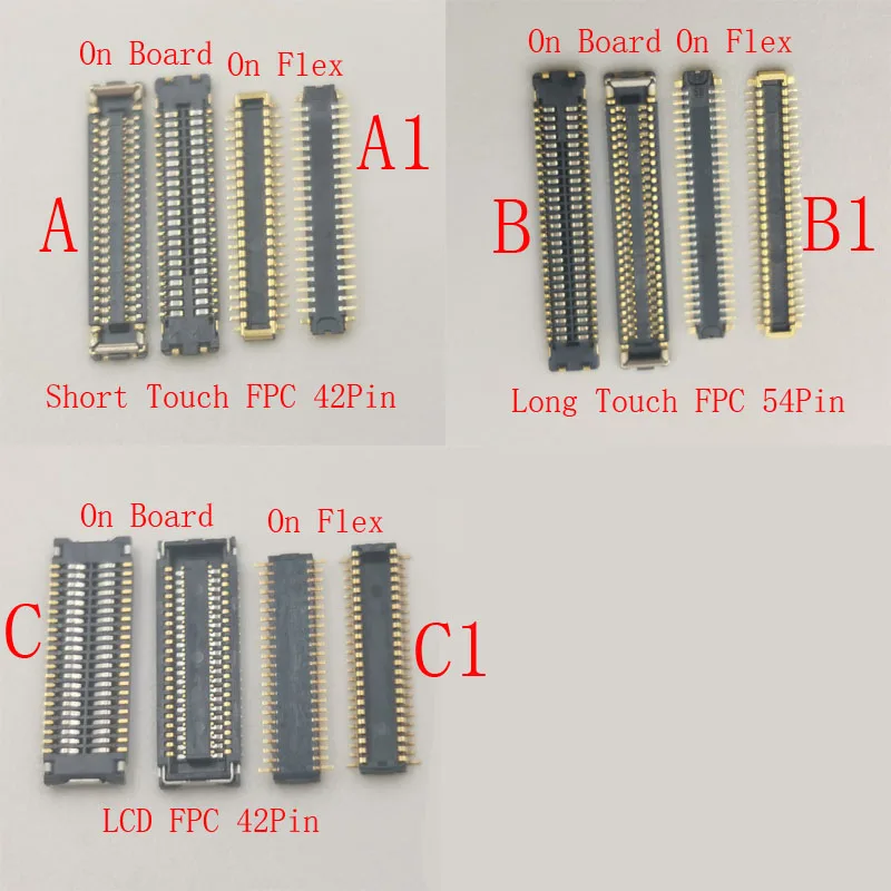 2-5Pcs Touch LCD Display Screen FPC Connector Plug Board For IPad 7 8 9 2019 2020 2021 Pro 10.2 A2197 A2200 A2270 2603 42 54 Pin