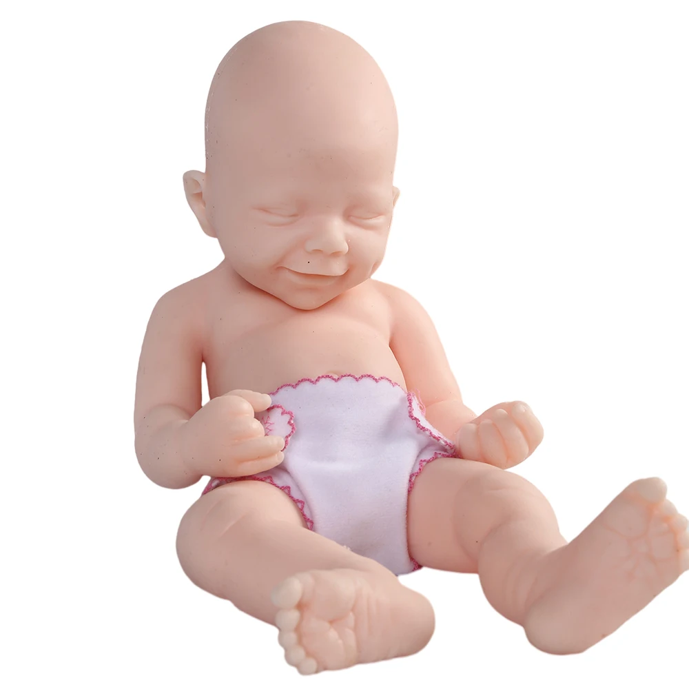 COSDOLL 15,7 Zoll 1,9 kg volle Silikon-Reborn-Puppen, realistisches schlafendes Jungenspielzeug, unbemalt, unvollendete Puppen, DIY leere Spielzeug-Sets