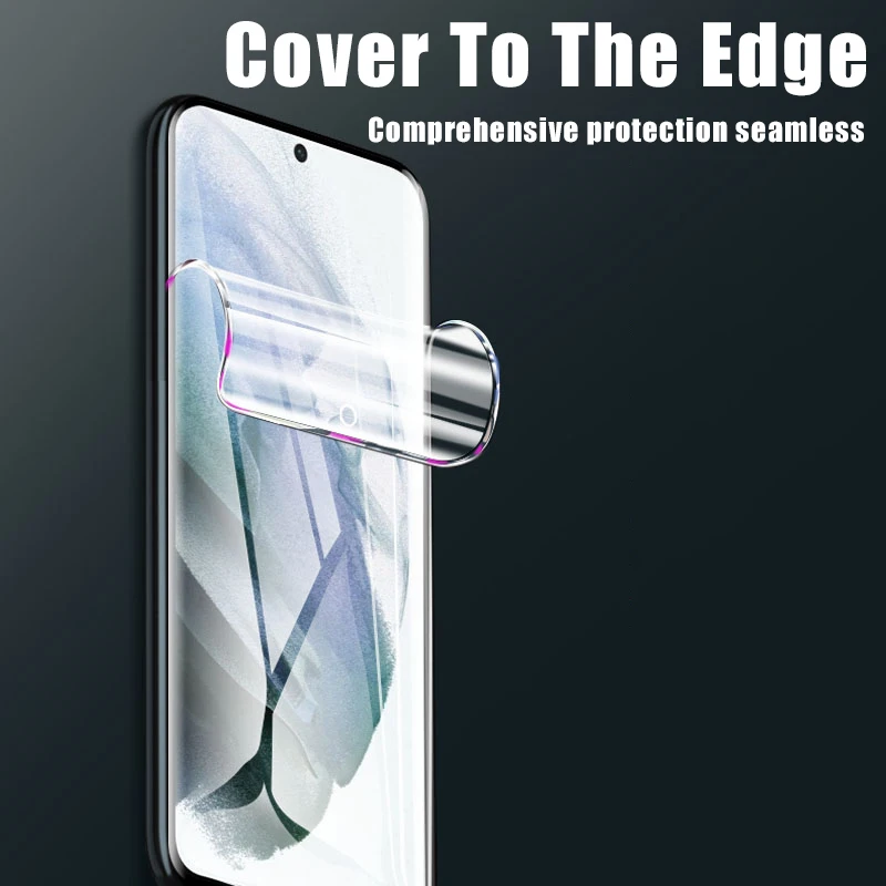 4Pcs Hydrogel Film For Samsung Galaxy S20 S21 FE S22 S23 Plus Ultra S10 S8 S9 Screen Protector Samsung Note 9 10 20 Full Cover view 5