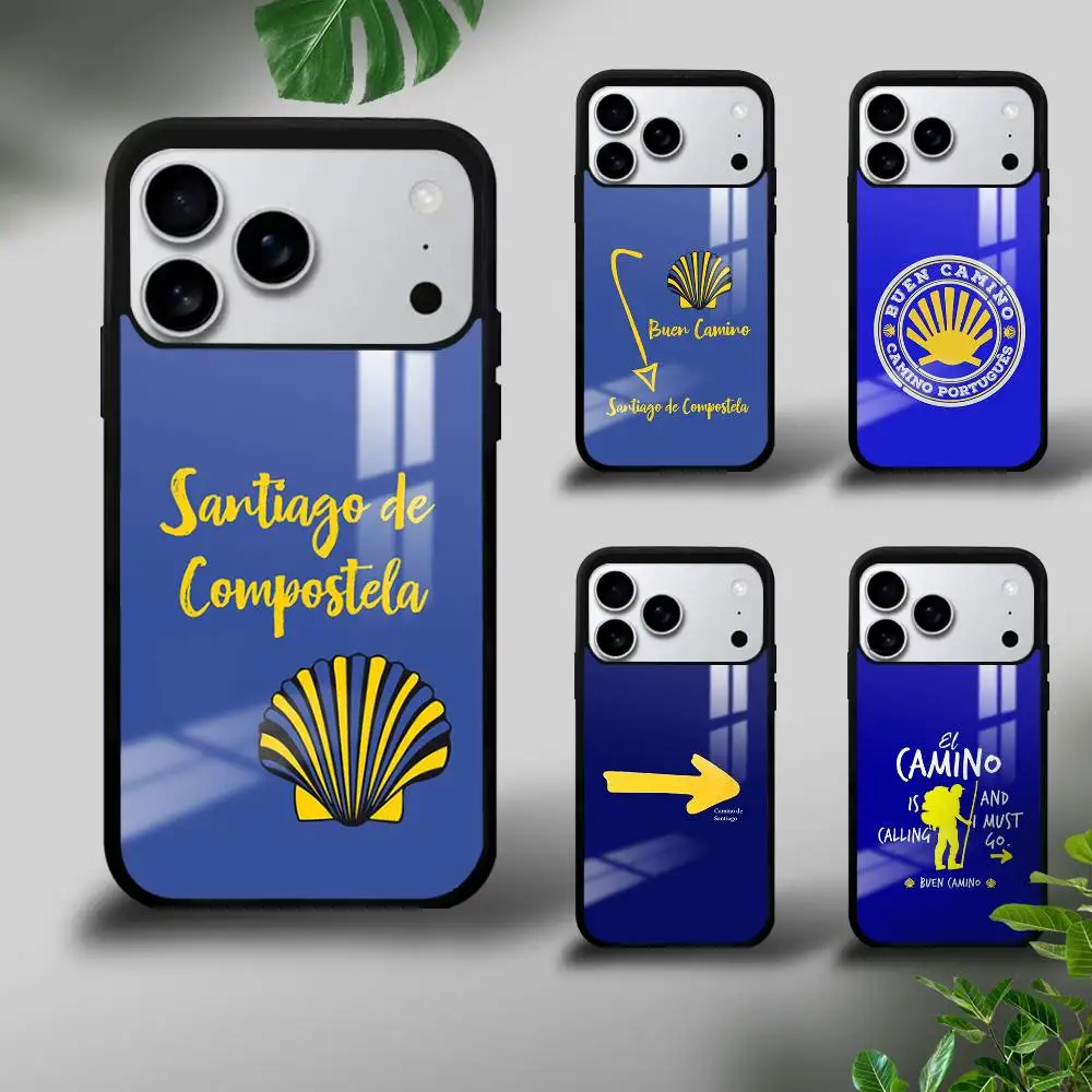Película c-camino de Santiago Funda de teléfono para iPhone 17 16 15 14 13 12 11 Pro Xs Max Mini Plus Celulares Funda dura