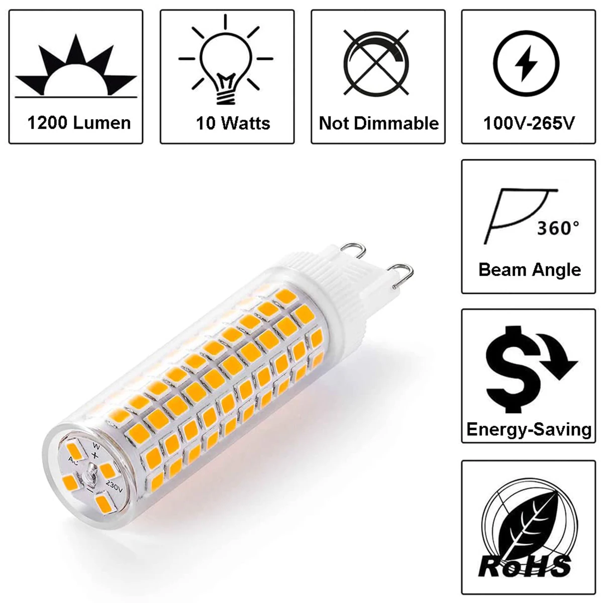 18W 124led bombilla de maíz LED bombilla de dormitorio cerámica ac220v / 110v 2835smd habitación brillante hogar G9 decoración iluminada