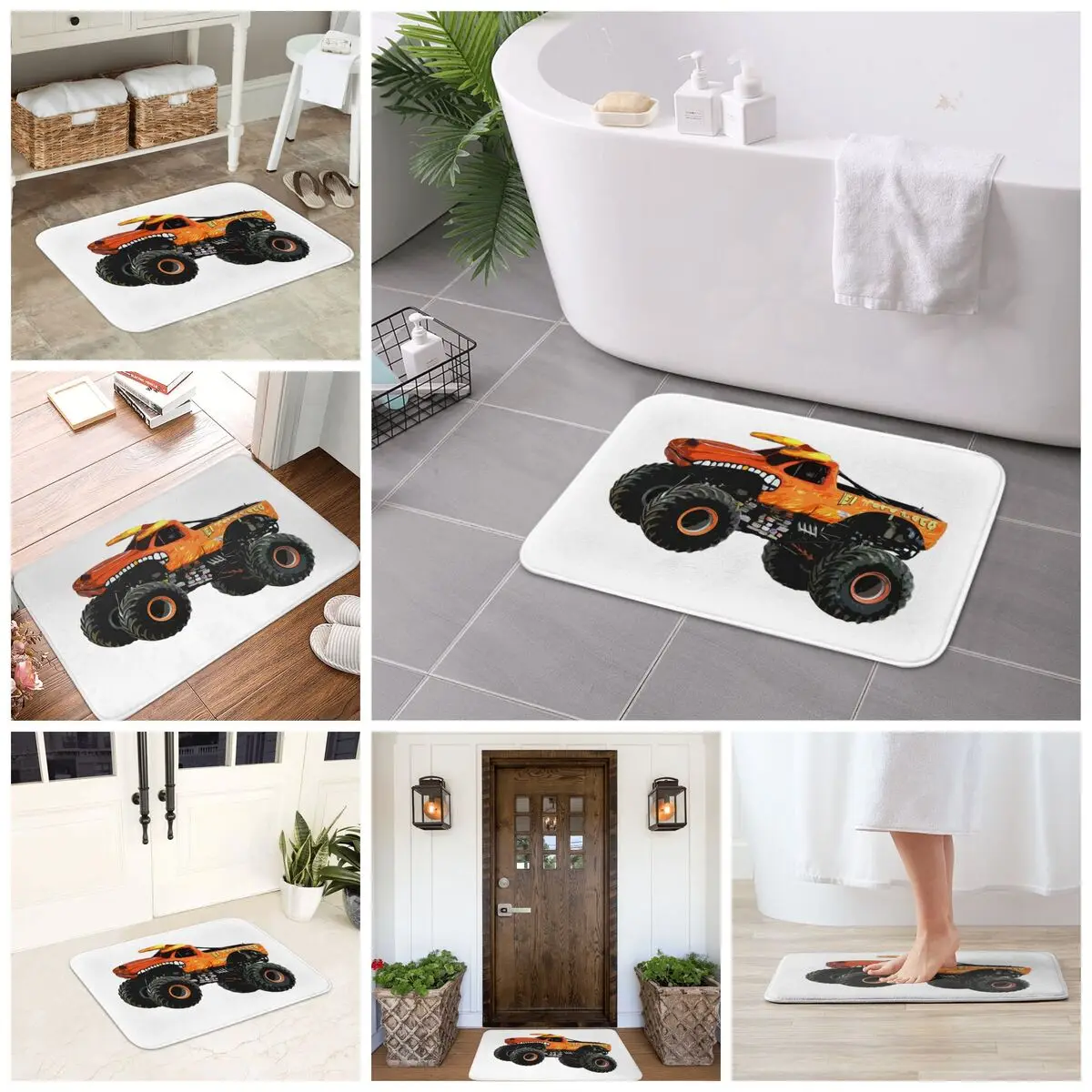 

El Toro Loco - Monster Truck Non-slip Doormat Floor Mat Durable Carpet Rug for Kitchen Entrance Home Balcony Footpad Mats