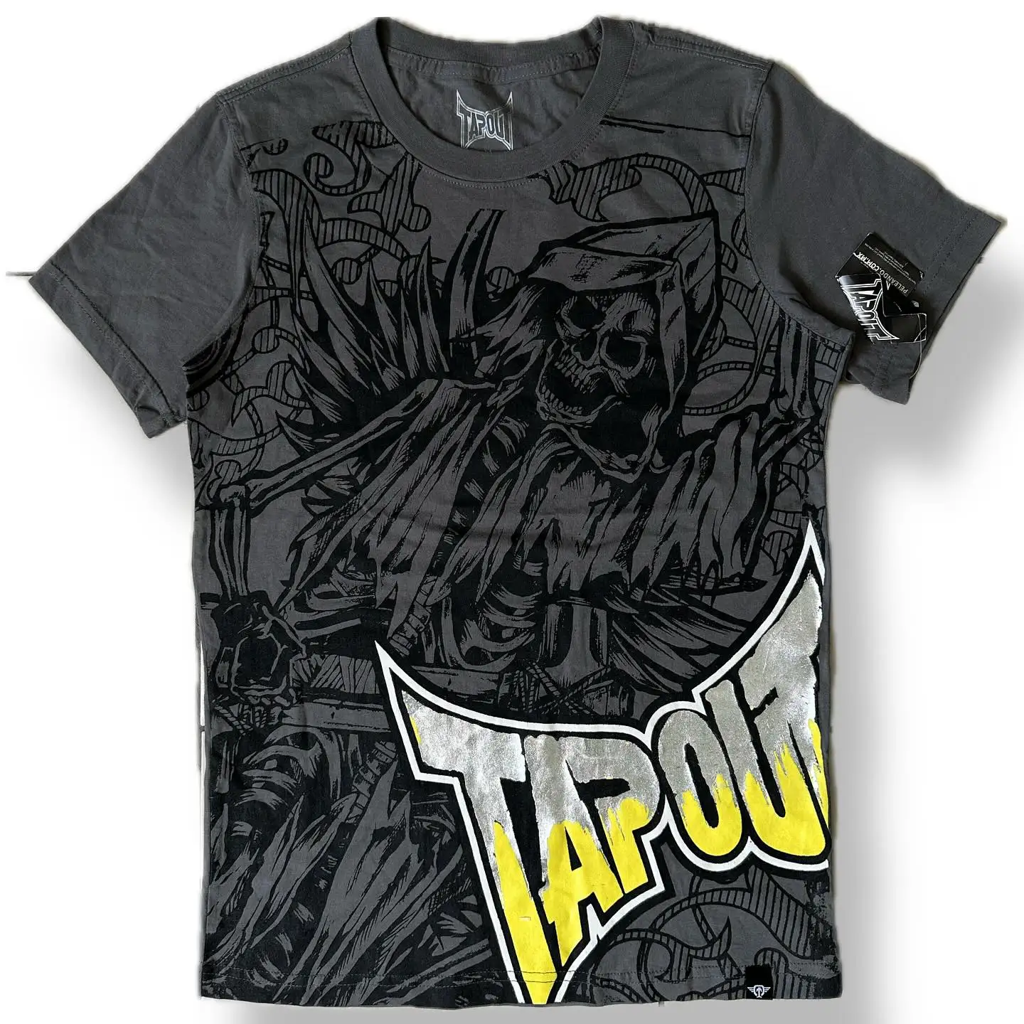New Men's Tapout High Street Hip Hop Short Sleeved T-Shirt Couple Street Brand Loose Versatile Handsome Round Tops