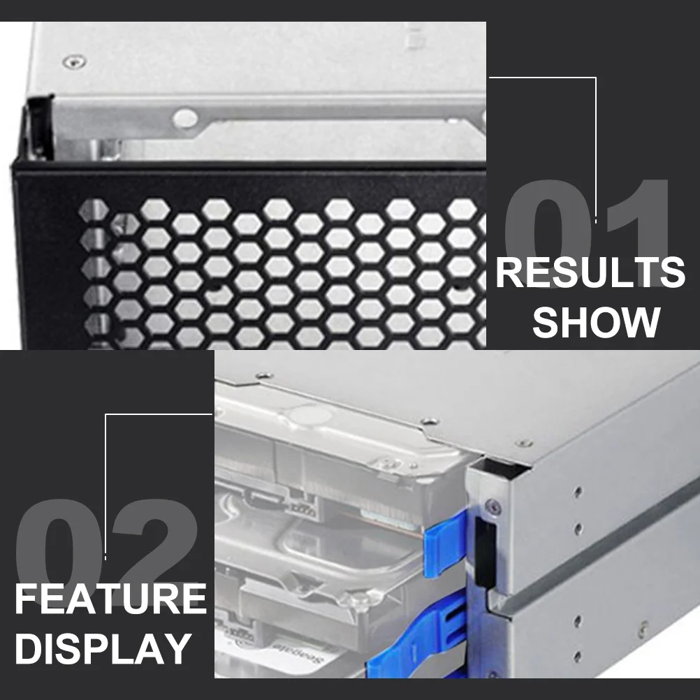 

Hard Disk Mounting Bracket Aluminum Alloy 3.5 Inch Optical Drive Bay Hard Drive Cage Expansion Rack Durable Heat Dissipation