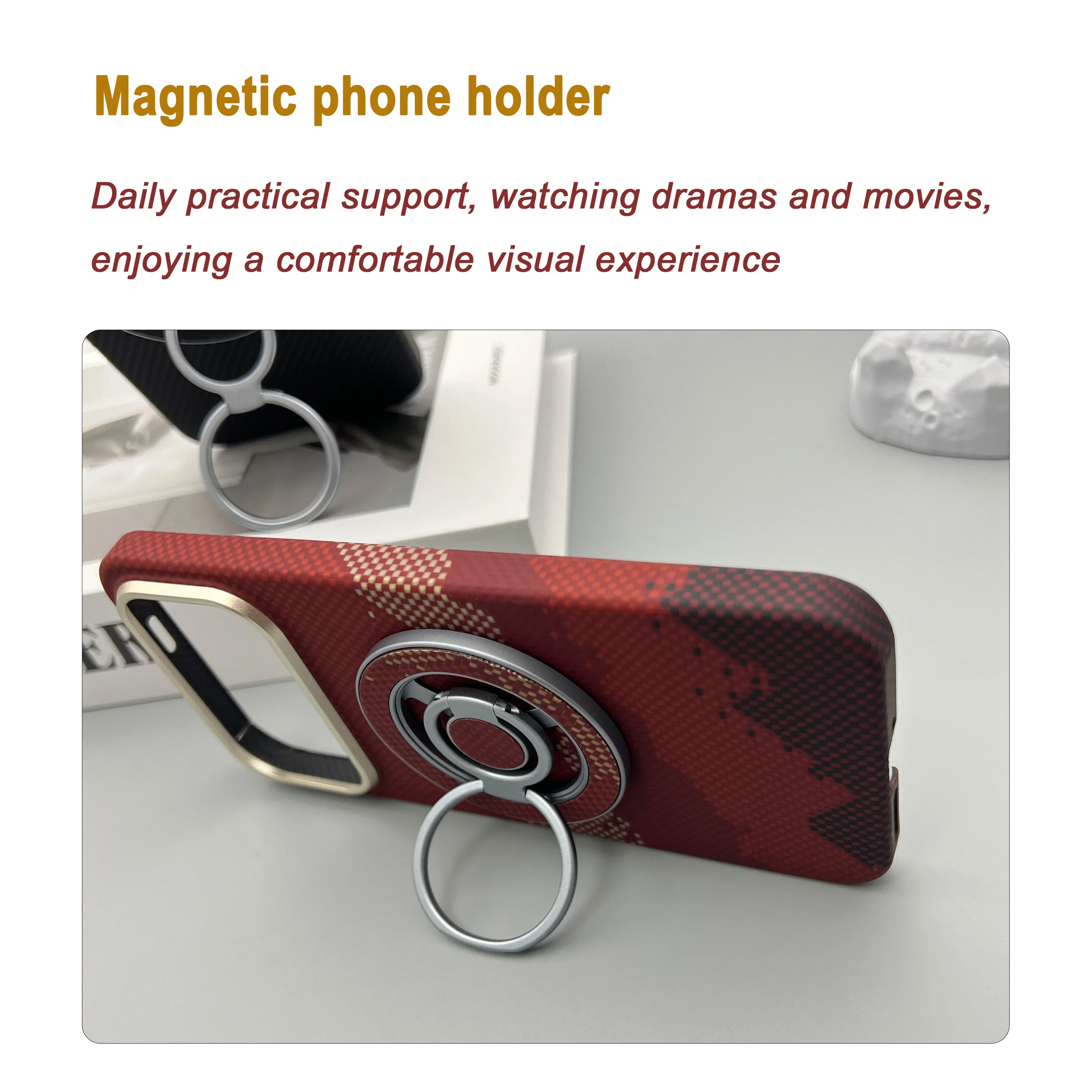 Etui na telefon POCO F9 Ultra z włókna aramidowego Kevlar, ultracienkie, magnetyczne, twarde etui ochronne z włókna węglowego do Redmi K100ProMax. — zdjęcie produktu 4