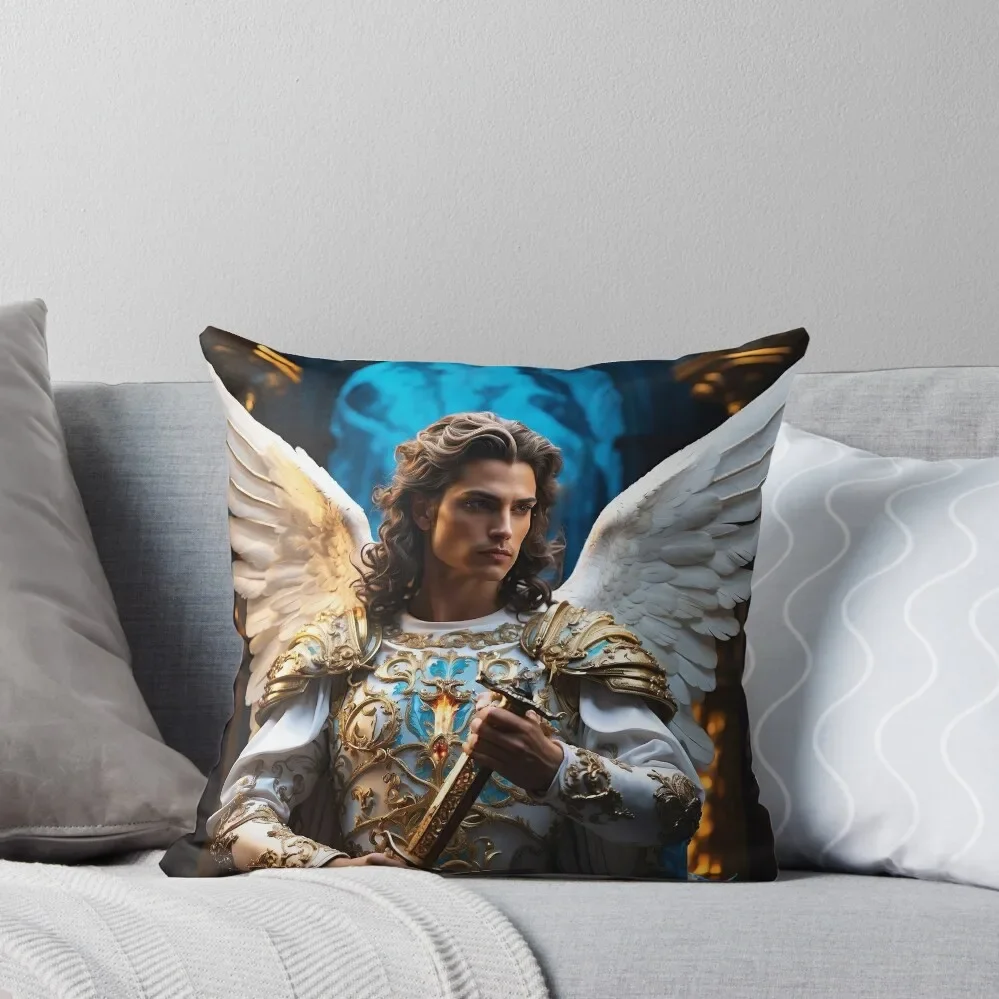 

Archangel Gabriel - Beautiful Angel Throw Pillow Pillow Case Christmas Throw Pillow