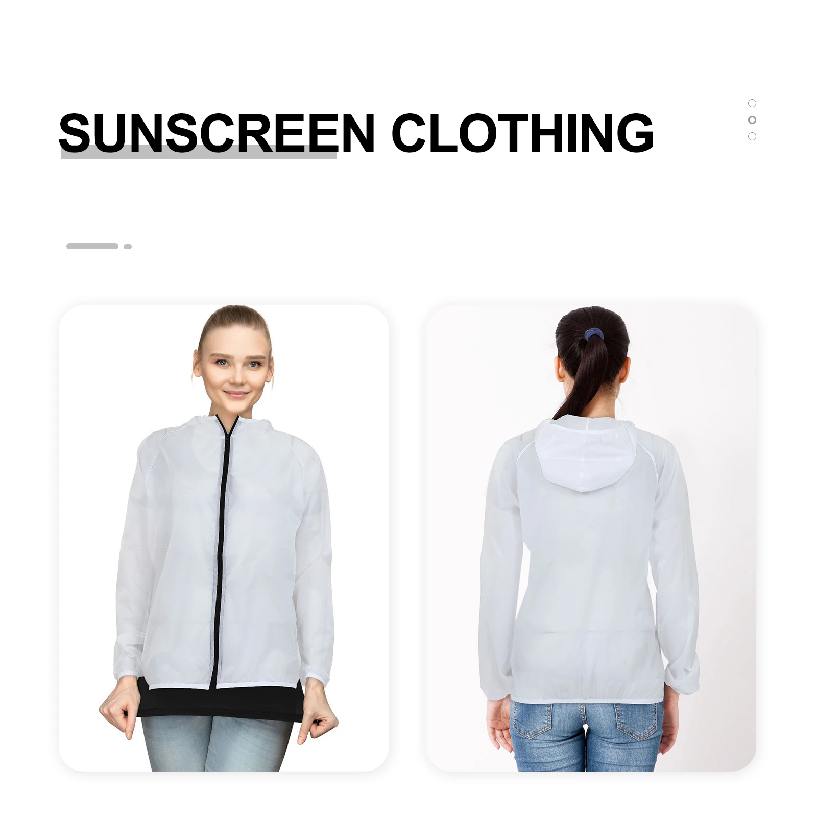 

1Pcs Sun-Protective Hooded Coat Anti-Uv Sandproof Rain Resistant Breathable Summer Outdoor Wear for Camping Jogging Walking